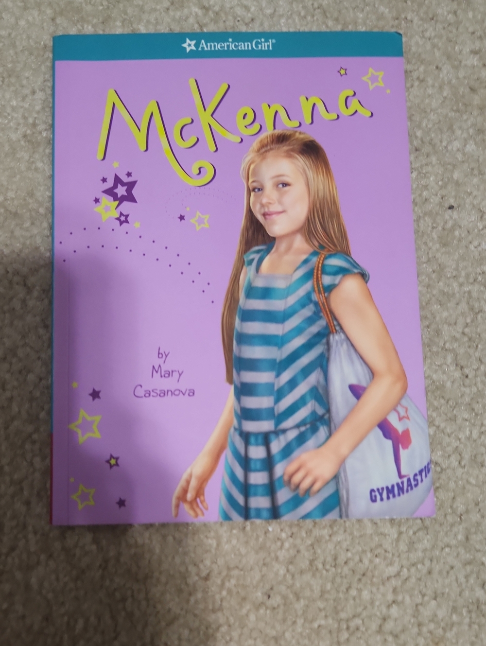 American Girl McKenna Book - Purple & Teal Cover
